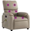 vidaXL Sedia per massaggi cappuccino-marrone in Pelle finta