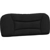 vidaXL Cuscino per testiera nero 100 cm in tessuto