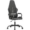 vidaXL Sedia da gaming vidaXL con funzione massaggio, colore mimetico, nera
