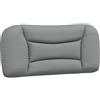 vidaXL Cuscino per testiera grigio chiaro 90 cm in tessuto