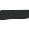 vidaXL Cuscino per testiera nero 180 cm in velluto