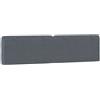 vidaXL Cuscino per testata grigio scuro 200 cm in velluto
