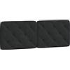 vidaXL Cuscino per testiera nero 140 cm in velluto