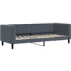 vidaXL Letto da giorno grigio scuro 80x200 cm in velluto
