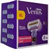 Gillette Venus Extra Smooth Swirl, Donne, Gillette, Vinus Smooth, Blu, Bianco, 8 pezzi