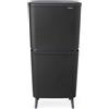 Brabantia - Contenitore per la raccolta differenziata SortUp Hi, 20 + 25 litri, grigio scuro