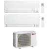 Mitsubishi Electric - Climatizzatore Dual Split WiFi 5+7 5000+7000 Btu A++ MSZ-AY motore MXZ-2F33VF Gas R32