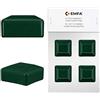EMFA Cappuccio per palo da recinzione 40x40 mm Verde 4 pz sovrapposto per palo quadrato per recinzione in plastica 4x4 cm EMFA ®
