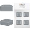 EMFA Cappuccio per palo da recinzione 30x30 mm Grigio 4 pz sovrapposto per palo quadrato per recinzione in plastica 3x3 cm EMFA ®