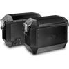 KAPPA Coppia Valigie Laterali Kappa Alluminio Nero K'mission 36 Lt. Monokey