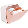 Tuciyke Scatola Porta Assorbenti,Plastica Portatile Scatola per Assorbenti Tamponi Box per Bagno 15.5*15.5*9 cm Borsa Porta Assorbenti da Borsa Scatola di Immagazzinaggio per Donne,Ragazze,Donna(Rosa)