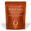 WholyMe Sali da bagno Epsom, sali da bagno naturali per il recupero muscolare e articolare, con olio essenziale di arnica, incenso ed eucalipto, ideali per post allenamento e relax, 200 g
