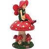 GlitZGlam Lulu la Fata con Fungo di Supporto smontabile per Il Tuo Giardino delle Fate/Giardino in Miniatura