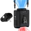 Socool fan Socool - Ventola portatile da 10000 mAh con clip sulla cintura indossabile, ventilatore personale ricaricabile a batteria con 5 velocità e torcia al collo, 40 ore, raffreddamento a mani libere, per
