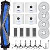 Attemart Kit di Accessori di Ricambio per Ecovacs Deebot N30 Pro Omni, N30 Omni, N30 Pro Robot Aspirapolvere, 1 Spazzole Principali, 4 Filtri, 4 Panni Mop, 4 Sacchetti, 6 Spazzole Laterali, 19 Pezzi