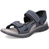 Rieker Sandale Blu Finta Pelle