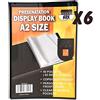 Ark - Album per presentazioni, formato A2, 6 x 40 tasche, colore: Nero