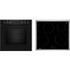 NEFF EX4PIB0 - Set cottura composto da fornello E2CCG6AK4, 60 x 60 cm, autopulizia della pirolisi, CircoTherm, display LED & piano cottura a induzione M56SBF1L0, livello di potenza, zona arrosto,