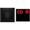 NEFF BX36B0 - Set di fornelli da incasso, composto da fornello B1CCC0AK3, 60 x 60 cm, CircoTherm per calore uniforme, display LED & piano cottura elettrico T16SBN1L0, zona arrosto, touch control,