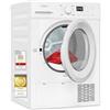 Exquisit TWP1001-030D - Asciugatrice a pompa di calore, 10 kg, 16 programmi, protezione antipiega, LED, asciugatrice, caricamento frontale, colore: Bianco