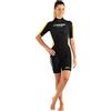 Cressi Med X Lady Shorty Wetsuit Black/Yellow 2.5mm XS/1
