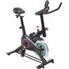 Wintem - Indoor Cyclette Regolabile con Display 5 Funzioni, Volano da 4Kg e Sedile Imbottito | Allenamento Silenzioso per Gambe e Glutei | Struttura Robusta in Acciaio per Palestra in Casa