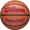 Wilson Evolution 295 Indoor Game Ball WTB0595XB705, Unisex basketballs, Orange, 7 EU