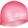 Zoggs Cuffia, Easy-Fit Silicone cap Unisex Adulto, Rosa, Taglia Unica