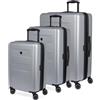 SwissGear 8020 Eclipse Hardside Expandable Luggage with Spinner Wheels, Ultimate Grey, 3-Piece Set (18/24/27)