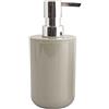 MSV - Dispenser di Sapone INAGUA - Compatibile con Gli Accessori Inagua - Dimensioni Standard - Ø 7 x 18 cm - Colore Tortora - Materiale PS Resistente - Ideale per Il Bagno