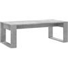 vidaXL Tavolino Salotto Grigio Cemento 102x50x35 cm Legno Multistrato