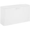 vidaXL Schoenenbank Hoogglans Wit 80x24x45 cm Bewerkt Hout