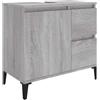 vidaXL Armadietto Bagno Grigio Sonoma 65x33x60 cm in Legno Multistrato