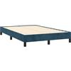 vidaXL Giroletto senza Materasso Blu Scuro 120x190 cm Velluto