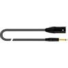 QUIK LOK - JUST/MJM-1 Cavo Bilanciato XLR Maschio/Jack TS 1 m Nero