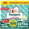 Pampers Baby Dry Mutandino XXL, Taglia 7 (17+ kg), 90 Pannolini Bambino