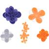 Crocs Confezione da 5 ciondoli per scarpe, unisex, motivo floreale, multicolore, taglia unica, Multicolore, Taglia unica