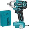 DIYtoolifz Chiave a percussione senza fili per batteria Makita da 18 V: 340 N.m, pistola a percussione elettrica brushless da 3/8 pollici, cacciavite a percussione ad alta coppia da 2400 rpm, chiave