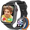 Berilona 4G Smartwatch Bambini, Orologio Smartwatch Bambini con GPS SOS Videochiamata Chat Vocale Modalità Classe Fotocamera Calcolatrice Contapassi, Smart Watch Bambino Bambina 4-12 Anni Regalo, Nero