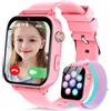 Berilona 4G Smartwatch Bambini, Orologio Smartwatch Bambini con GPS SOS Videochiamata Chat Vocale Modalità Classe Fotocamera Calcolatrice Contapassi, Smart Watch Bambino Bambina 4-12 Anni Regalo (Rosso)