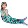 WERNNSAI Coperta a Coda di Sirena - Coperta Indossabile con Sirena in Peluche per Ragazze Bambini Adolescenti Coperta per Coccole in Morbido Pile di Flanella per Tutte le Stagioni 140cm x 60cm (Verde)