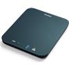 Homebuds Bilancia Cucina Digitale, Bilancia da Cucina 15kg, Pesa Grammi e Once con Precisione di 1g/0,1oz per Cuocere e Cucinare, Display LED, 3*AAA Batterie Incluse, Vetro Temperato, Blu