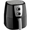 Baroni Home Friggitrice ad Aria Calda Senza Olio con Cestello Antiaderente, Air Fryer con Termostato Regolabile fino a 200°, Capacità 5,2 Lt, 1300 Watt, 37x27x25 cm