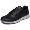 Skechers - Scarpe da Golf da Uomo Tempo Spikeless, Impermeabili e Leggere, Nero/Grigio, 45.5 EU