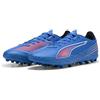PUMA Scarpe da Calcio Unisex Ultra 6 Play MG, Ultra Blue PUMA White Glowing Red, 46 EU