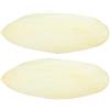 ERINGOGO Pelle per Tamburo Bianca in Pelle di Capra 2 Pezzi 350mm | Ricambio per Pelli Batteria, Accessori per Tamburo Africano, Texture Naturale, Superficie Delicata, Leggera