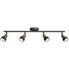 Philips Conduit Spot, 4 faretti, 35W, attacco GU10, lampadina non inclusa, Grado di Protezione IP20, Nero