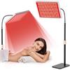 i-Venoya Red Light Therapy for Body, Infrared Light Therapy Panel Lamp with Stand, 660nm and 850nm Near Infrared LED Red Lights Therapy Device at Home for Face and Body