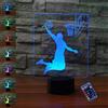 YTDZLTD Illusione Ottica 3D Pallacanestro Luce Notturna 16 Colori Mutevoli Telecomando USB Potere Toccare Cambiare Arredamento Lampada LED Lampada da Tavolo Bambini Brithday Natale Regalo