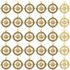 SUNNYCLUE 1 Scatola da 50 Pezzi di Ciondoli in Metlega con Bussola Ciondoli Nautici in Oro in Lega Sfusa Stile Tibetano Antico Estivo Hawaiano Mare Oceano Ancora Pendenti per La Creazione di Gioielli